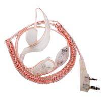 ◐ Interphone Headphone Cord Wire Headphones in-ear Soft Earhook Transparent Curve Thick Line Stretchable Anti-noise Cable