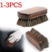 Horsehair Leather Textile Cleaning Brush for Car Interior Furniture Apparel Bag Shine Polishing Brush Auto Wash