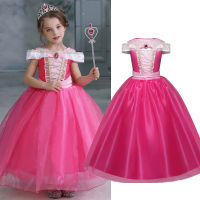 Girl Clothing Sleeping Cosplay Princess Carnival Halloween Costume Girl Party Dress Beauty Christmas 4 8 10 Years