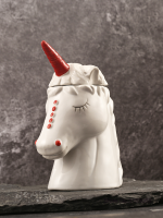 2021 Smile Horse TIKI Mug Hawaii Bar Molecular Cocktail Glass Specialty Drinks Restaurant Milkshake Dessert Cup Food Container