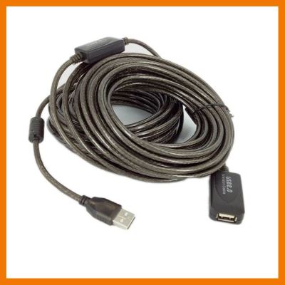 HOT!!ลดราคา USB Active 2.0 Extension cable สายต่อยาว ยาว15m ##ที่ชาร์จ แท็บเล็ต ไร้สาย เสียง หูฟัง เคส Airpodss ลำโพง Wireless Bluetooth โทรศัพท์ USB ปลั๊ก เมาท์ HDMI สายคอมพิวเตอร์