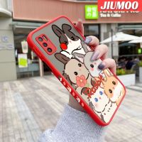 JIUMOO เคสสำหรับ Tecno Spark 5 Air Spark 6 Air KE6รูปการ์ตูนกระต่ายบางขอบสี่เหลี่ยมด้านข้างดีไซน์ใหม่กันกระแทกเคสมือถือแข็งปลอกซิลิโคนคลุมทั้งหมดเคสป้องกันกล้องแบบอ่อน