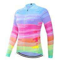 2022 Sale Womens Long Sleeve Cycling Jersey Quick Dry Bicycle Shirts Full Zipper Mountain Bike Jerseys MTB Clothing Wear Cycling Tops