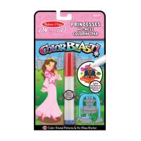 [24แผ่น+เมจิกไม่เลอะ] รุ่น 5356 สมุดระบายสีไม่เลอะเทอะ รุ่นเจ้าหญิง Melissa &amp; Doug Color Blast  Princess รีวิวดีใน Amazon USA  สีจะติดในเล่ม  ของเล่น มาลิซ่า