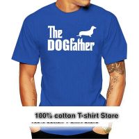 เสื้อดัชชุนด์แฟชั่นเสื้อสุนัขไส้หรอก The Dogfather แขนลำลองขาสั้นคอกลมพิมพ์ลายแฟชั่นผ้าฝ้าย100% ใหม่ฤดูร้อนเสื้อคอกลมใหม่ขายส่งราคาถูกเสื้อยืดตลก