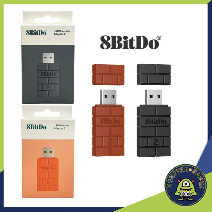 8bitdo-usb-wireless-adapter-2-for-nintendo-switch-xbox-playstation-3-4-5-steam-deack-pc-moblie-ตัวรับสัญญาณ-ตัวรับสัญญาณจอย