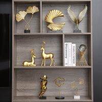 [VIVI decorations] ของตกแต่งบ้านห้องนอนอุปกรณ์เสริมสำหรับห้องนั่งเล่นรูป Nordic ตกแต่ง Golden Home Decor ตัวเลข Funiture Salon Art