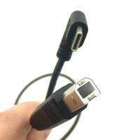 【cw】 50cm Elbow angled USB-C USB 3.1 type-c Type C Male to B Data printer Cable 0.5m