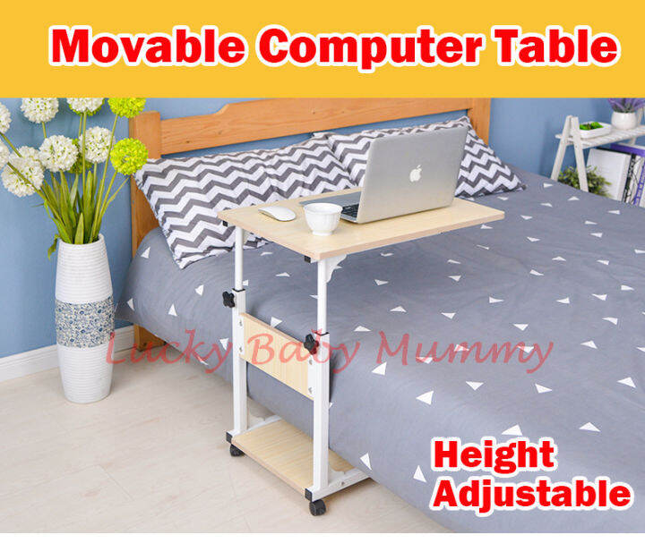 【103】Movable Computer Laptop Table/ Height Adjustable Lazada Singapore