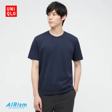 UNIQLO Men AIRism Cotton Short Sleeve Crew Neck T-shirt from Japan NWT