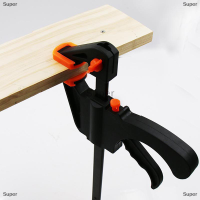 Super เครื่องมือ DIY ปรับมือไม้แกะสลัก4นิ้วคลิปชุด QUICK RATCHET Release F CLAMP Speed Squeeze Work Bar CLAMP