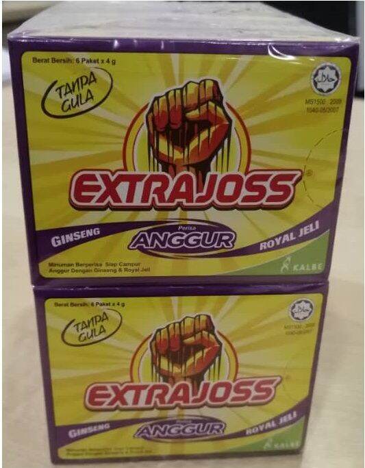 Extra Joss Anggur ( Box ) 10 box X 6 sachets X 4G | Lazada