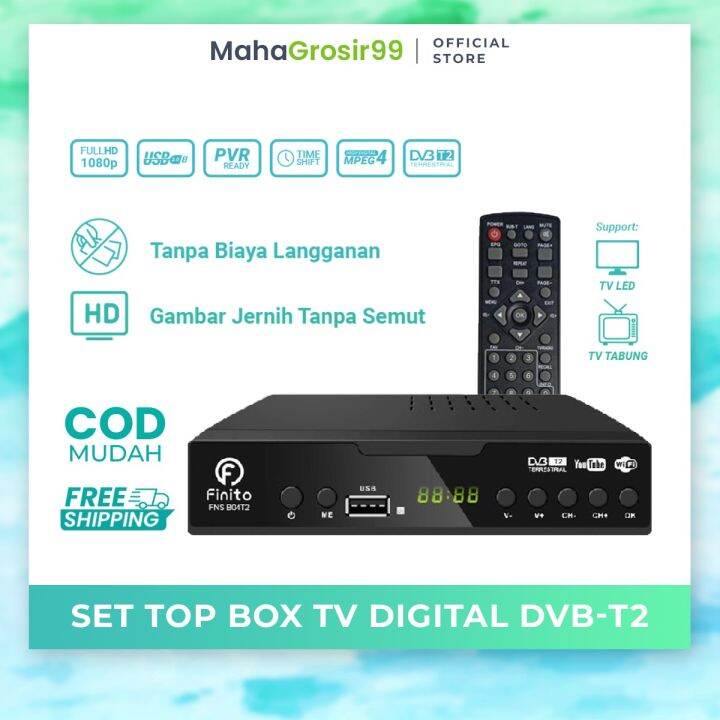 Set Top Box (STB) Finito Bersertifikat KOMINFO Lazada Indonesia