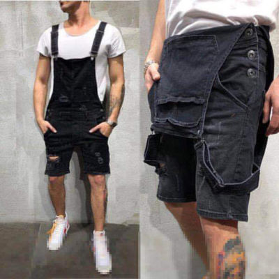 ‘；’ New Fashon Mens Bib And Brace Overalls Work Trousers Dungarees Casual Jumpsuit Romper Black Blue