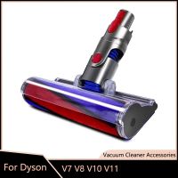 หัวฉีดแปรงถูพื้นแบบมอเตอร์สำหรับเครื่องดูดฝุ่น Dyson V7 V8 V10 V11เครื่องดูดฝุ่นขนนุ่มหัวแปรงลูกกลิ้งอุปกรณ์อะไหล่เครื่องดูดฝุ่น