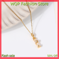 WQP Fashion Store สร้อยคอเซอร์คอนฝังเพชรสไตล์จีน,เซลแฟลชเซลเครื่องประดับทำจากไม้ไผ่ Carbite สร้อยคอฝังไมโครสำหรับโซ่ไหปลาร้าเทรนด์แฟชั่นสำหรับผู้หญิง