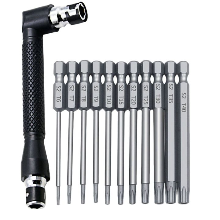 12pcs-set-1-4-inch-hex-shank-and-l-shaped-wrench-set-t6-t40-length-s2-steel-torx-head-screwdriver-drill-set-bits