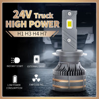 24V ไฟ LED รถสำหรับ Hino ISUZU MAN JAC DAF รถบรรทุก H7ขนาดใหญ่หลอดไฟ24V ไฟหน้าหลอดไฟ H1 H3 H4โคมไฟอัตโนมัติพลังงานสูง130W 36000LM *