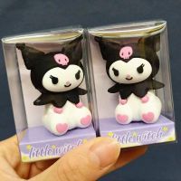 Sanrio กบเหลาดินสอ พลาสติก รูปการ์ตูนคุโรมิ 3D ขนาดเล็ก 2 สไตล์ สร้างสรรค์ สําหรับนักเรียน ของขวัญ เครื่องเขียน