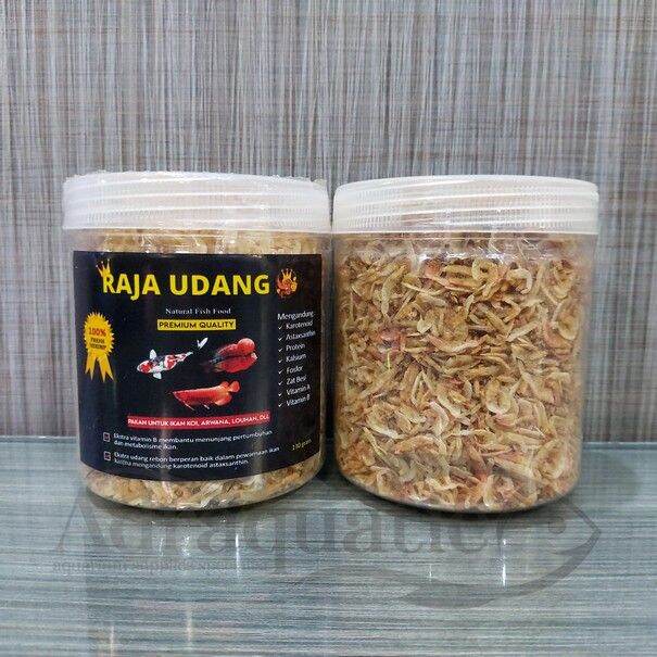 RAJA UDANG KERING 130GR DRIED SHRIMP ASTAXANTHIN PAKAN MAKANAN IKAN HIAS KOI ARWANA LOUHAN