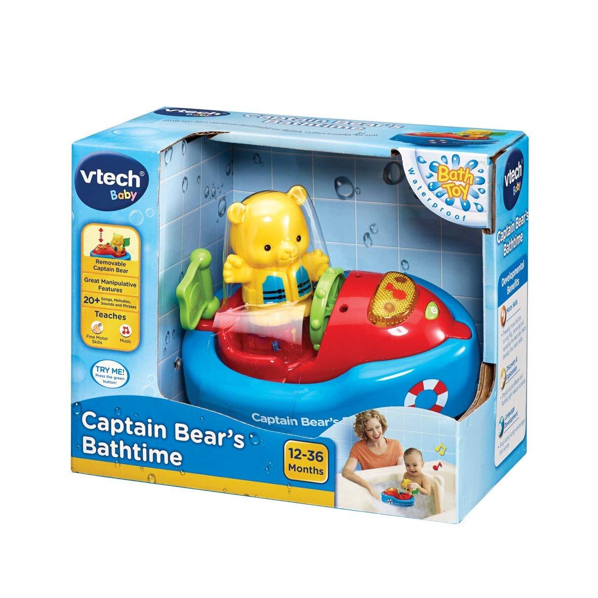 Vtech Captain Bear's Boat Bathtime Bath Water Toys Lights Sounds Boys Girls Play 