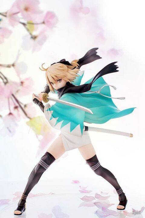 หุ่นฟิกเกอร์อนิเมะ-fate-สเตย์ไนท์โอคิตะซูจิ24-5cm-ทำจาก-pvc-จำลองการต่อสู้ท่าตุ๊กตายืนของเล่นสำหรับเด็กของขวัญของสะสมเครื่องประดับ