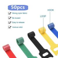 50/100Pcs Reusable Cable Ties Multi-Purpose Self-Locking Nylon Cable Ties Wire Ties Adjustable Cord Organizer For Home Office Cable Management