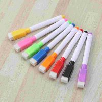 【YD】 Dry Markers Whiteboard Board Pens Eraser School Supplies Erasers Cap