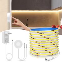 10M Touch Dimmer and Hand Sweep Induction Switch COB LED Strip Light 24V 320 LEDs/M LED Light Tape Bedroom Kitchen Lighting LED Strip Lighting