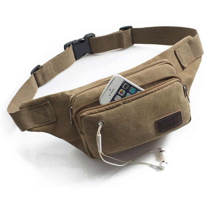 multifunctional-canvas-waist-pack-ผู้ชายตั้งแคมป์กลางแจ้งกระเป๋าเดินป่ากระเป๋าทหารกองทัพเอวแพ็คด้วยเข็มขัดห่วง-กระเป๋าคาดอก