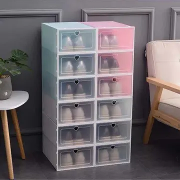 1pc Plastic Transparent Shoe Storage Container,Shoe Box,Shoe Storage Box