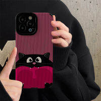 เคสโทรศัพท์ลายแมวน่ารักสำหรับ iPhone 14/13/12/11 Pro Max 12 13 Mini 6 6S 7 8 Plus X XR XS Max ปลอกโทรศัพท์ฝาหลังนิ่มกันกระแทกแฟชั่นที่สร้างสรรค์ฝาครอบโทรศัพท์พร้อมเลนส์กล้องคลุมทั้งหมดฝาครอบป้องกัน