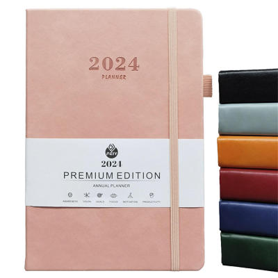 2024 English Yearly Calendar 365 Days Yearly Planner Notebook Planner Manual Monthly Plan Study Daily Office Planner