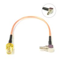 Pigtail Cable SMA Female Bulkhead Connector To CRC9 Male Right Angle Adapter 15cm 6 /30cm/50cm/100cm