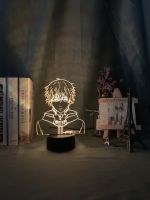 Anime 3d Led Night Light Tokyo Ghoul Ken Kaneki Face Nightlight for Reading Room Decor Light Anime Gift for Birthday Table Lamp