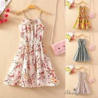 COD DSTGRTYTRUYUY Shesgirl Fashion Bohemian Seaside Beach Vacation Skirt Bottoming Floral Strap Dress Dresses