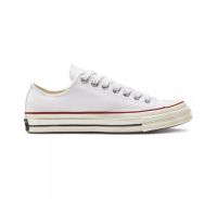 รองเท้าผ้าใบ CONVERSE CHUCK 70(ป้ายดำ) - OX - WHITE/GARNET/EGRET - UNISEX - 162065C-162065CF0WW สินค้ามีเก็บเงินปลายทาง สินค้าพร้อมกล่อง converse official รับประกันสินค้าทุกคู่