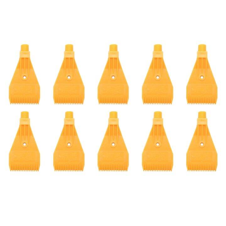 10X 1/4BSP Male Thread ABS Single Hole Air Blow Off Flat Jet Nozzle