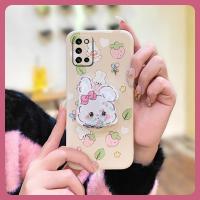 Glitter Simplicity Phone Case For Samsung Galaxy A03S/SM-A037G Skin feel silicone Rotatable stand Skin-friendly feel