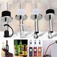 Stainless Steel Wine Olive Oil Pourer Dispenser Spout Wine Bottle Spout Stopper Kitchen Bar Tool Wine Pourer Tool