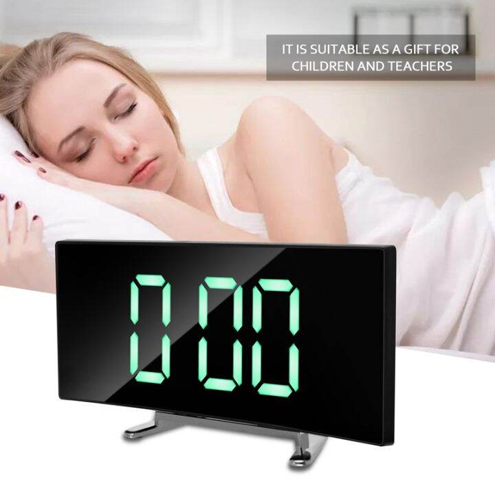 digital-alarm-clock-7-inch-curved-dimmable-led-screen-digital-clock-for-kids-bedroom-green-large-number-clock-lightweight-smart-alarm-clock-snooze-function-12-24-hour-usb-port