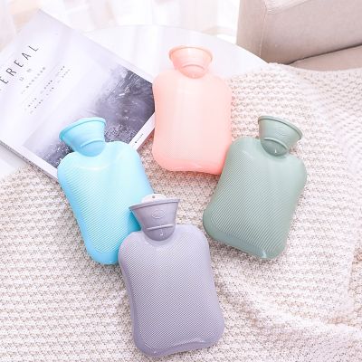 500/1000ml Water Injection Thick Rubber Hot Water Bottle Portable Hand Warmer Hot Water Bag Warm Belly Hands Feet In Winter