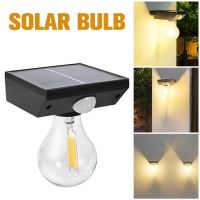 Solar LED Light Outdoor Soalr Bulb Lantern Motion Sensor Wall Light Outdoor Waterproof Porch Light Solar Sconce Light for Garden