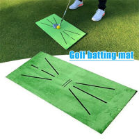 2021 Golf Swing Mat Hitting Batting Direction Mark Trace Indoor Home 11.8“ x 23.6" Golf Swing Training Pad Practice Ball Green