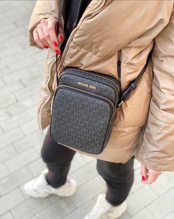 Michael Kors Crossbody Flight Medium Bag Black Lazada PH