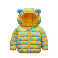 Winter Warm Jacket For Baby Girl And Boy Cotton High Quality Dinosaur Thick Hooded Sweatshirt Girls Outwear Kids Birthday Gift