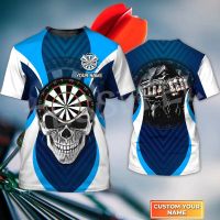 2023 new arrive- xzx180305   Tessffel Newest NewFashion Sports Darts Player Beer Club Games Tattoo Summer Harajuku T-Shirts Unisex Top O-Neck Short Sleeves L