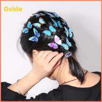 OSIDE 5Pcs แฟชั่น การถ่ายภาพ ชุดแต่งกาย หมุดแต่งงาน กิ๊บติดผมผีเสื้อ เทียร่า ตกแต่งผมเจ้าสาว