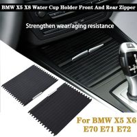 Car Interior Water Cup Rack Car Center Console Cover Slide Roller Blind Car Mounts Drinks Holders For BMW X5 E70 X6 E71