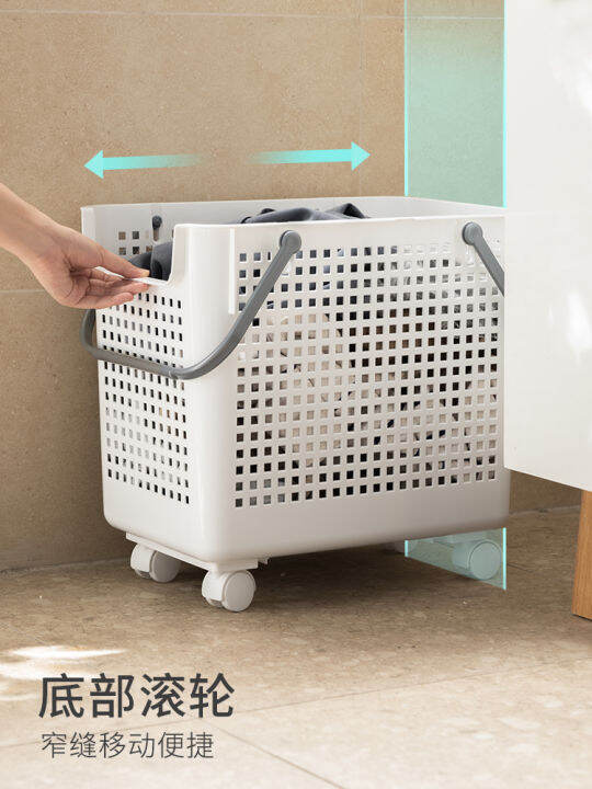 Lazy corner dirty clothes basket home bathroom put dirty clothes